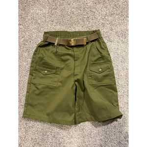 Boy Scouts Of America Shorts Youth 18 Green Belt Buckle Official Boy Scout